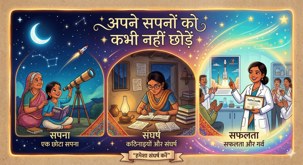 अपने सपनों को कभी नहीं छोड़ें